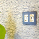 CleanPlate Wall Plate in Designer Grey for Rocker Switches
