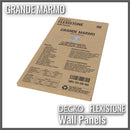 Flexible 3D Stone Wall Panels - <b>GRANDE MARMO</b> - Box of 5 serial panels (47.2" x 23.6") <b>38.75 sqft </b> coverage | DECKO Flexistone