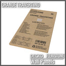 Flexible 3D Stone Wall Panels - <b>GRANDE TRAVERTINO</b> - Box of 6 panels (47.2" x 23.6") <b>46.5 sqft</b> coverage | DECKO Flexistone