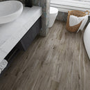 SPC Vinyl Rigid Core 7" Width 60" RL, 6mm Thick, 1.5mm IXPE Grand Bistre, Manifesto Floors - Mazzia Collection bath view 3