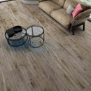 SPC Vinyl Rigid Core 7" Width 60" RL, 6mm Thick, 1.5mm IXPE Grand Bistre, Manifesto Floors - Mazzia Collection living room view 2