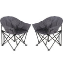 Ainfox 2PCS Oversized Camping Chair Folding Chair Camp Chair for Outdoor, Adults, Men and Women
