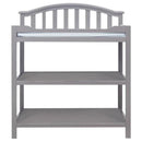 SF Home Baby Toddler Changing Table in Grey Wood Finish with Changing Pad