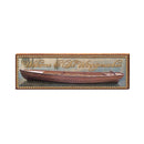 Welcome to Lake Winnipesaukee Canoe on Water | Wall Art Print on Real Wood
