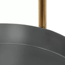 Modern Gold Grey Metal 3-Tier Flower Pot Plant Stand
