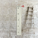 Personalized Family Growth Chart | Black & White Sign | Customizable Wall Art Print on Real Wood | Kids Room Name Decor