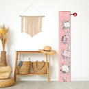 Personalized Family Growth Chart | Flowers Sign | Customizable Wall Art Print on Real Wood | Kids Name Girls Decor