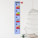 Customizable Family Growth Chart | Trains Sign | Wall Art Print on Real Wood