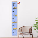 Customizable Family Growth Chart | Trucks Sign | Wall Art Print on Real Wood
