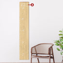 Customizable Family Growth Chart | Tan Sign | Wall Art Print on Real Wood