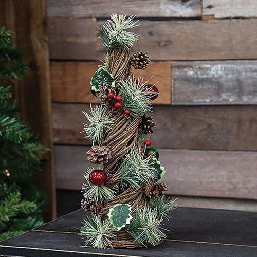 Christmas Woodland Pine Cone Tree Small