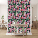Contemporary Exotic Flowers Wallpaper Vogue