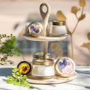 Petite Pressed Floral Candle - Honey Tobacco