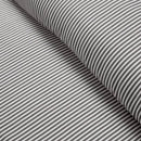 Full/Queen Grey White Stripe Ruffle Reversible 3 Piece Comforter Set