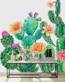 Voguish Cactus Pattern Wallpaper