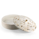 Classy Harir - Decorative Large Canister/Serverl - Beige & Gold