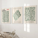 William Morris Sage Green Botanical Poster Set