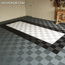 Garage Tile - Interlocking PP Flooring - High End Polypropylene | 100% Recyclable | DECKO DURANTE (15.8" x 15.8" x 0.7" tile) Select Color