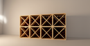 Modular Wine Cube Storage Stackable Design