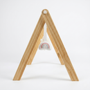 Lilac Wooden Baby Gym | Montessori Infant Play Gym with Hanging Toys