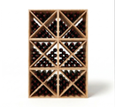 Modular Wine Cube Storage Stackable Wood Bins | Holds 144 Bottles