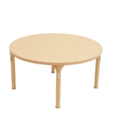 Round Adjustable Kids Table – 36" Diameter, 17" to 25" Height | Classroom, Montessori & Daycare Activity Table