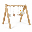 Lilac Wooden Baby Gym | Montessori Infant Play Gym with Hanging Toys