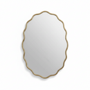 Brass Wavy Mirror - Oval Mirror