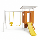 Forest Small Outdoor Toddler Swing Set | Compact Wooden Swing Frame for Babies & Kids