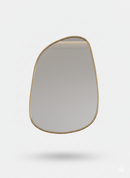 Asymmetrical Antique Brass Mirror - Handcrafted Irregular Brass Mirror