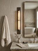 Arden Spanish Alabaster Column Sconce