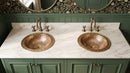 Round Bathroom Sink - Moroccan Copper & Brass Sink