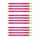 Get Your Party Pants On! Birthday Hot Pink Crown Pen Set of 12 | Giftable Quote Pens | Gift for Her