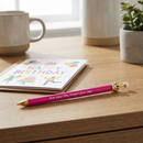 Get Your Party Pants On! Birthday Hot Pink Crown Pen Set of 12 | Giftable Quote Pens | Gift for Her