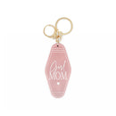 Girl Mom Retro Motel Keychain