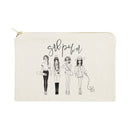 Girl Power Cotton Canvas Cosmetic Bag