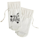 Give Thanks Canvas Wine Bag