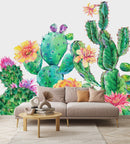 Voguish Cactus Pattern Wallpaper