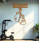 Boxing Gloves Name Sign