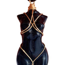 Goddess Body Crystal Pendant Necklace