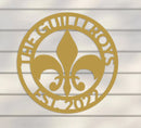 Family Name Sign w Emblem and Year