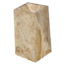 Gold Travertine Rectangular Pedestal Sink Honed 14x21.5x33.5