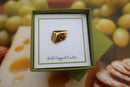 Cheese Gold Lapel Pin
