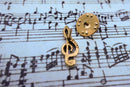 G-Clef Gold Lapel Pin