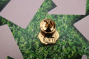 Recycle Symbol Gold Lapel Pin