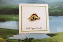 Stegosaurus Gold Lapel Pin