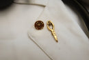 Aneurysm Clip Gold Lapel Pin