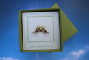 Angel Wings Gold Lapel Pin