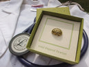 Brain Gold Lapel Pin