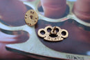 Brass Knuckles Gold Lapel Pin